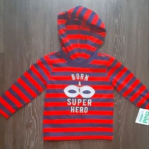 Toddler Boys Hooded Shirt